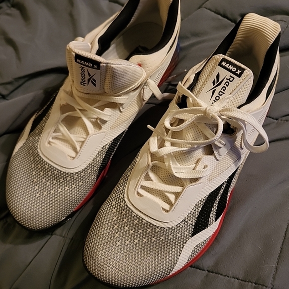 Reebok Nano X Mens Cross Training Athletic Shoes GW6015 Red White Blue Size 12.5 - Picture 2 of 9